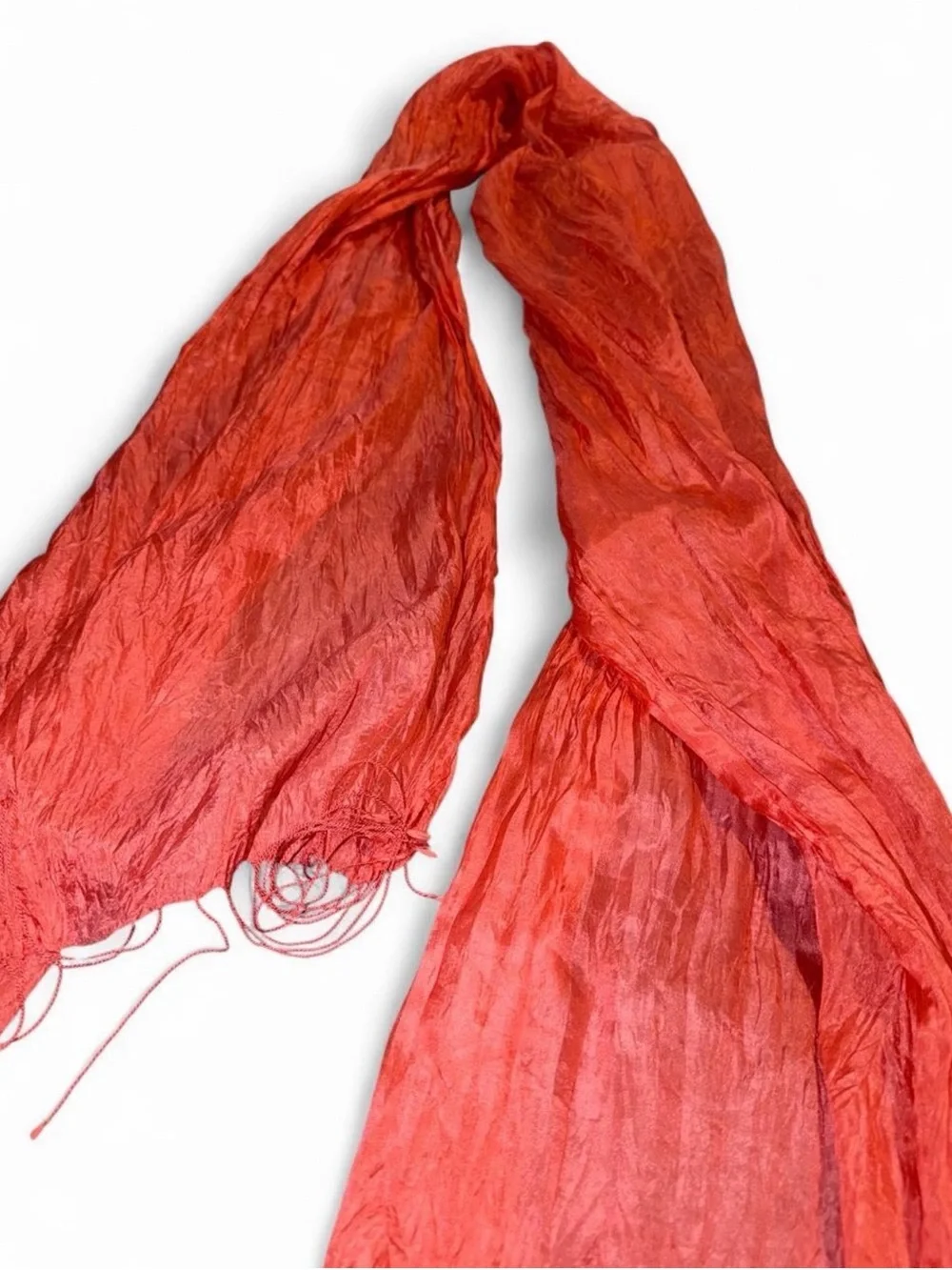 Lightweight Crinkled pink Women's Scarf